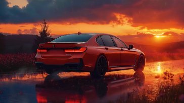 red bmw 7 series live wallpaper