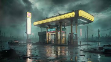 forgotten gas station live wallpaper