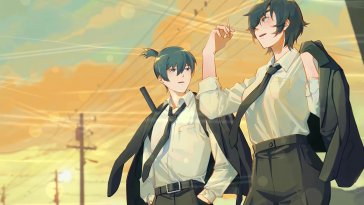 himeno and aki (chainsaw man) live wallpaper