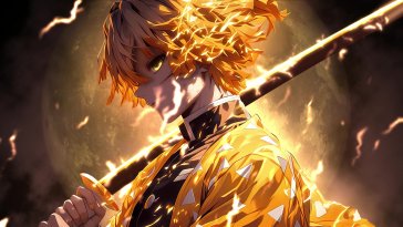 golden thunder zenitsu live wallpaper