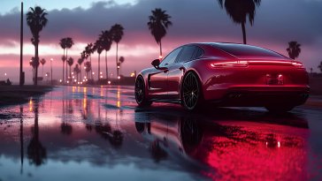 red porsche panamera live wallpaper