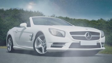 mercedes with the headlights on live wallpaper