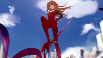 asuka crimson resolve (eva) live wallpaper
