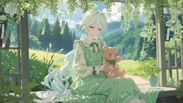 furina: melody of green fields live wallpaper