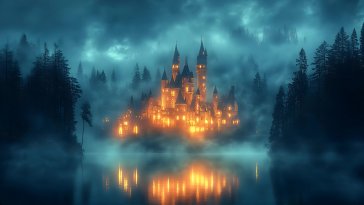 mystical castle live wallpaper