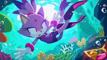 blaze the cat: coral odyssey live wallpaper