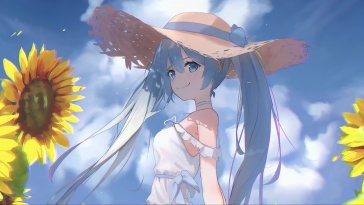 hatsune miku: sunflower serenade live wallpaper