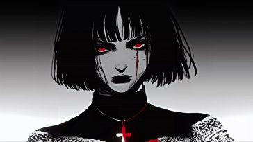 girl with the dead eyes live wallpaper