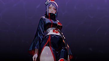 konan - naruto shippuden live wallpaper
