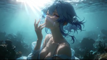shorekeeper - breath of the tides live wallpaper