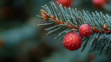 christmas tree branch live wallpaper