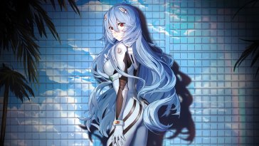 rei ayanami (nikke x evangelion) live wallpaper