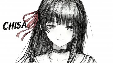 chisa black and white art live wallpaper