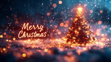 merry christmas snowfall night live wallpaper