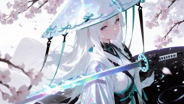 sakura ronin frostlit blossom live wallpaper