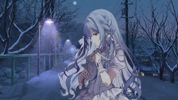 sakiko togawa snowy night (it's mygo/avemujica) live wallpaper