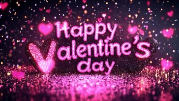 pink hearts glitter live wallpaper