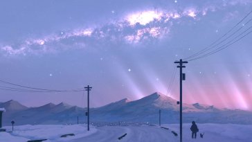 snowlight horizon live wallpaper