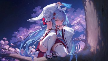 shrine maiden granadair (brown dust 2) live wallpaper
