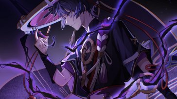 scaramouche violet reign live wallpaper