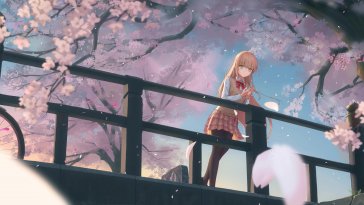 mahiru shiina sakura whisper live wallpaper