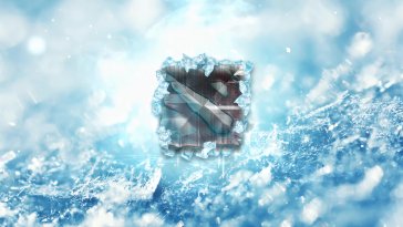 dota 2 frozen logo live wallpaper