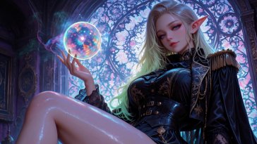 arcane elf sorceress live wallpaper