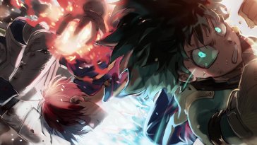izuku midoriya, todoroki & iida live wallpaper