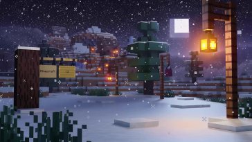 minecraft falling snow live wallpaper