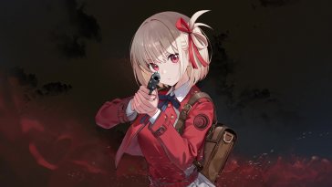 chisato nishikigi (lycoris recoil/nikke) live wallpaper