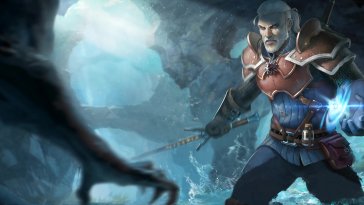 geralt frostbound duel live wallpaper