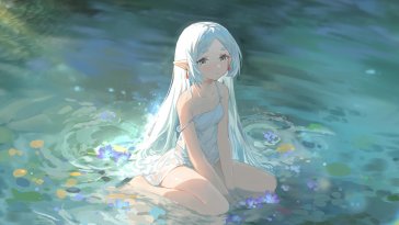 frieren blooming stream live wallpaper