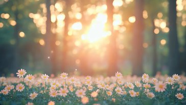 meadow with daisies live wallpaper