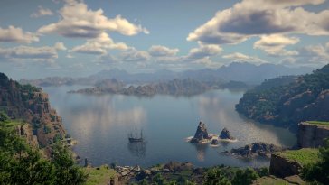 landscape of pywel (crimson desert) live wallpaper