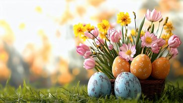colorful easter eggs live wallpaper