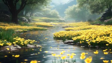forest creek live wallpaper