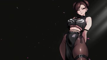 goth chun li (street fighter) live wallpaper