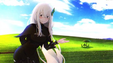 echidna the re:zero - windows xp live wallpaper