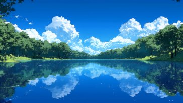 calm blue lake live wallpaper