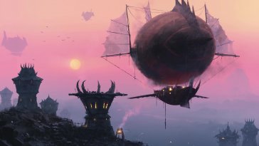 zeppelin over durotar live wallpaper
