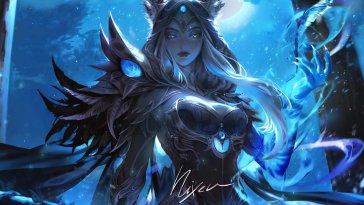 xayah moonlit - lol live wallpaper