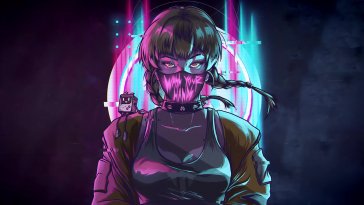 digital riot girl live wallpaper