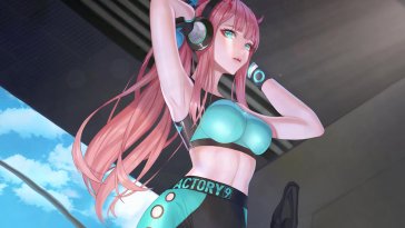 sporty zero two live wallpaper