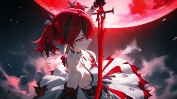 camellya red moon empress live wallpaper