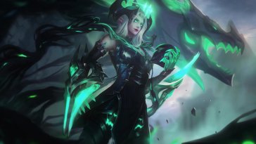 ruined shyvana (lol) live wallpaper