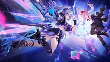 silver wolf & evanescia (hsr) live wallpaper