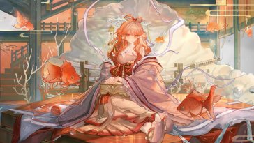 haruka among koi live wallpaper