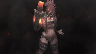 anime-style husk - killing floor live wallpaper