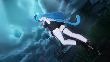 mint's rainy day (neverness to everness) live wallpaper
