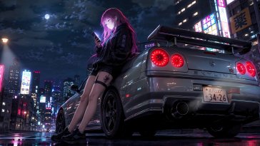 midnight skyline live wallpaper